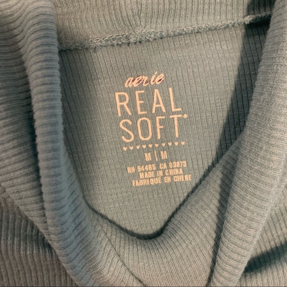 aerie Real Soft Blue Turtleneck - Picture 4 of 4